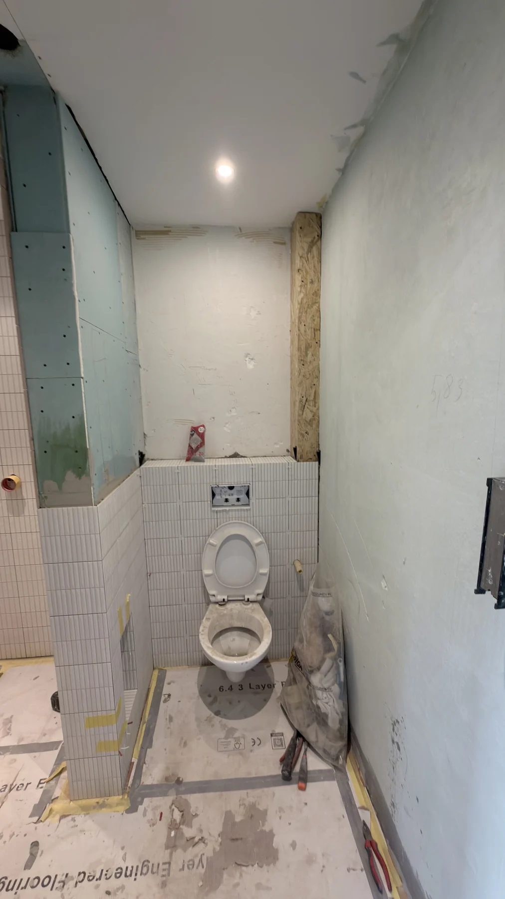 Nieuwe wandbekleding
