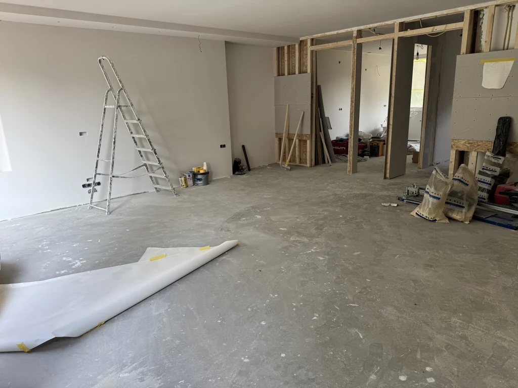 Nieuwe indeling en stucwerk